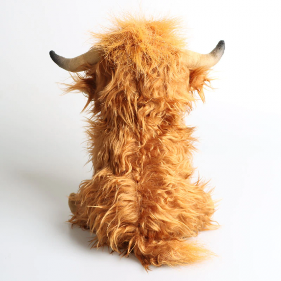 Cute Simulation Highland Cow Plush Toy Stuffed Animal Doll Soft Highland Cow Plushies  Kids Baby Gift Toys Home Room Decor